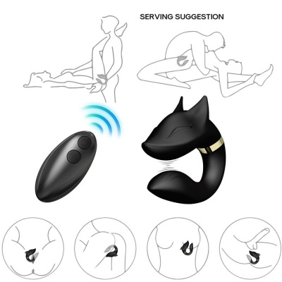 Armony Fox Vibrator For Couples Remote Control Black