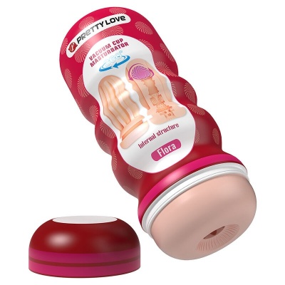 Pretty Love Flora Vagina Masturbator with Suction Cup - image 2