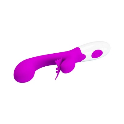 Pretty Love Butterfly Kiss Rabbit Vibrator - Purple - image 7