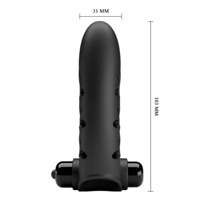 Pretty Love Vance Black Rabbit Vibrator Finger - image 7