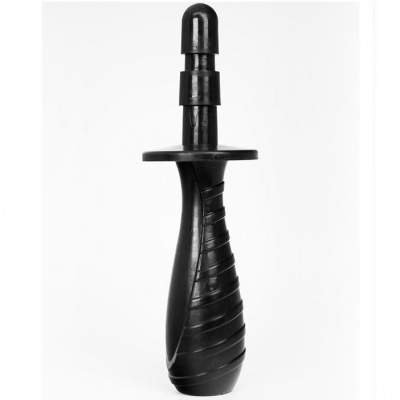 Hung System Anal Plug Black with Handle 23.5CM