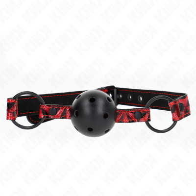 Kink Diamond Pattern Ball Gag, Model 2, 4.5cm, 42-60cm - image 1