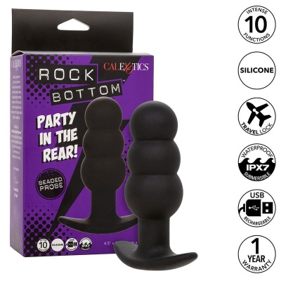 CalExotics Rock Bottom Beaded Anal Plug - image 2