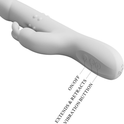 Pretty Love Reese Rabbit Vibrator with Rotation Silver - image 6