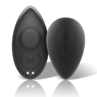 Black&Silver Preston Silicone Panty Vibrator, Black