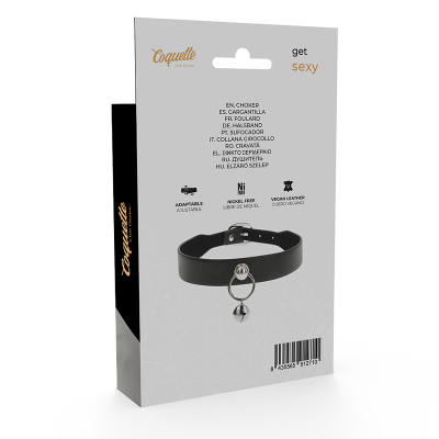 Coquette Chic Desire Vegan Leather Hoop Necklace - image 6
