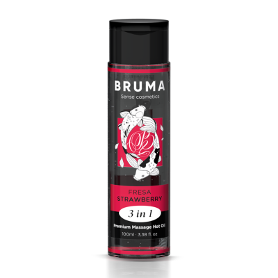Bruma Premium Massage Hot Oil Strawberry 3-in-1 100ML - image 2