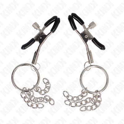 KINK O-Ring Nipple Clamp With Chain Silver 6cm - image 2