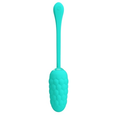 Pretty Love — Vibrating Egg With Aqua Green Rechargeable Marine Tex... - image 6