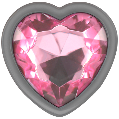 Aluminum Metal Anal Plug Pink Heart Size S - image 3