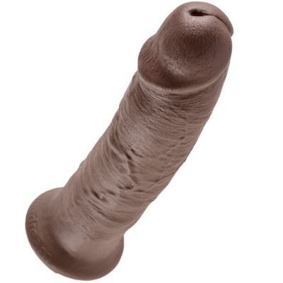 King Cock Realistic Dildo, 25.4 cm, Brown - image 4