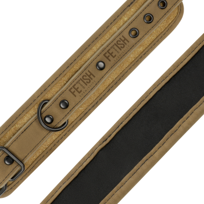 Fetish Submissive Vegan Leather Ankle Cuffs - image 5