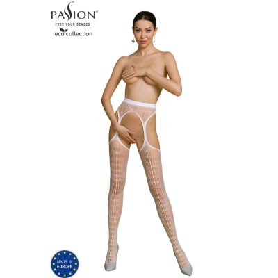 Passion Eco Collection Bodystocking White S008 - image 1