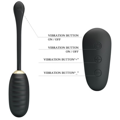 Pretty Love Doreen Black Vibrating Egg Wireless Remote Control - image 10
