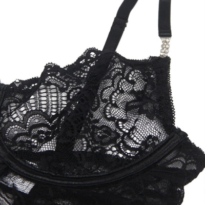 Subblime Lace Babydoll Adjustable Straps Black S/M - image 8