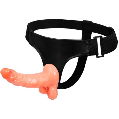 Baile Realistic Penis Harness With Adjustable Panties 15.5 CM