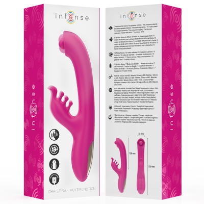 Intense Christina Multifunction Rabbit Vibrator 22.5 CM Pink - image 8
