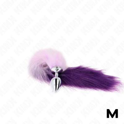 Kink Anal Plug M 8x3.5cm Synthetic Tail 40cm Purple - image 2
