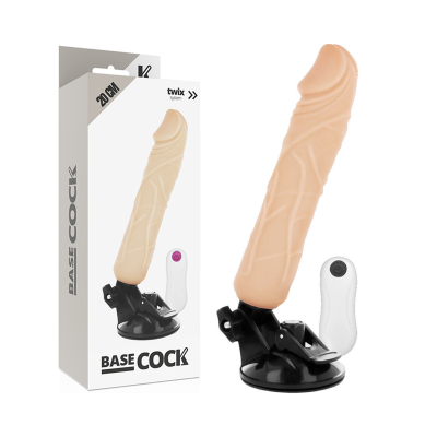 Basecock Realistic Vibrator Flesh 20 cm