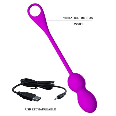 Pretty Love Elvira Purple Rechargeable Vibrating Balls - image 6