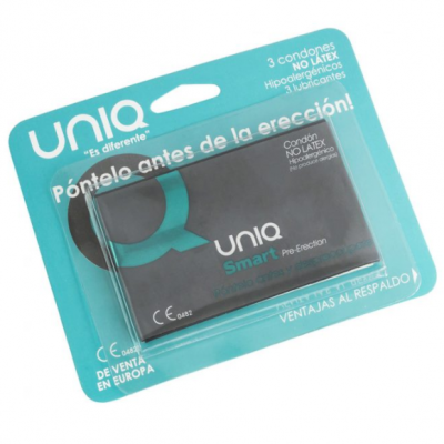 Uniq Smart Latex-Free Pre-Erection Condoms 3 Units - image 2