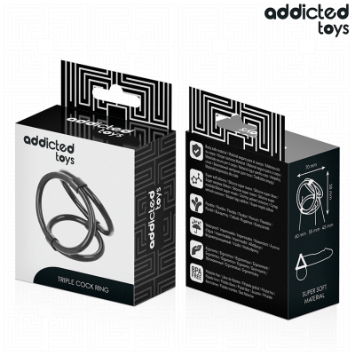 Addicted Toys Triple Cock Ring - image 7