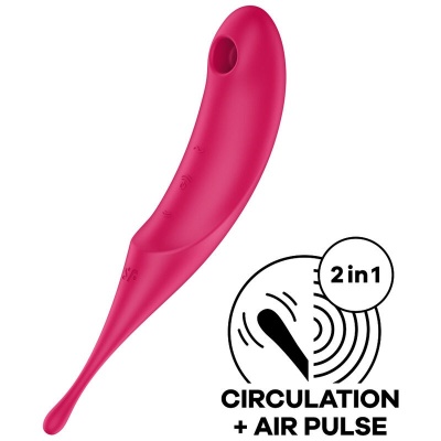 Satisfyer Twirling Pro Air Pulse Stimulator Red Satisfyer Twirling Pro Air Pulse Stimulator Red