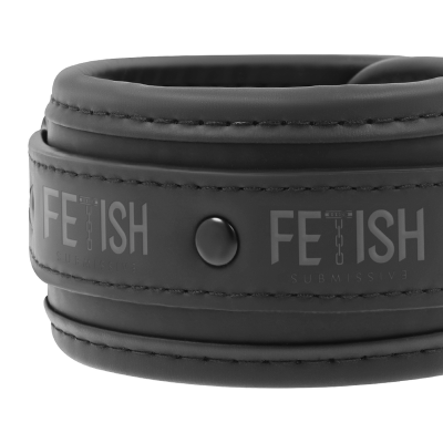 Fetish Submissive Vegan Leather Handcuffs - image 3