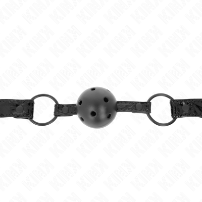 Kink Diamond Pattern Ball Gag, Model 3, 4.5cm, 42-60cm - image 3