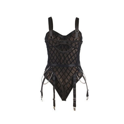 Subblime Body with Chains & Garter Belt Black S/M - image 6