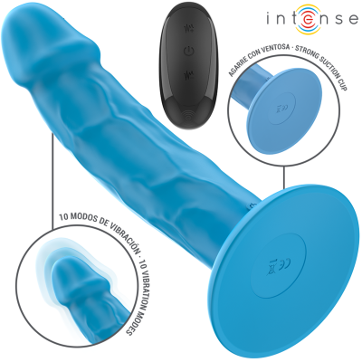 Intense Phoebe Realistic Vibrator 19cm - Blue Remote - image 2