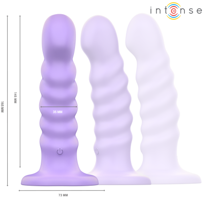 Intense Brenda Vibrator Purple Spiral Remote Control - image 2