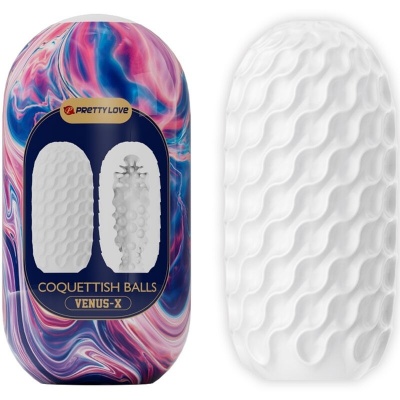 Pretty Love Coquettish Balls Silicone Masturbator - image 1