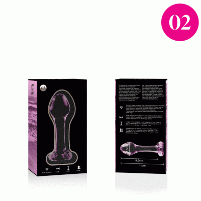 Model 2 Anal Plug Borosilicate Glass Pink 11 cm -o- 3.5 cm - image 4