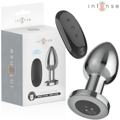 Intense Anal Plug Metal 10 Vibrations L with Remote - image 1