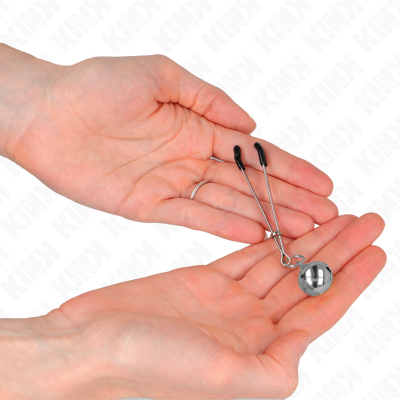 KINK Thin Bell Nipple Clamps Silver 7cm - image 3