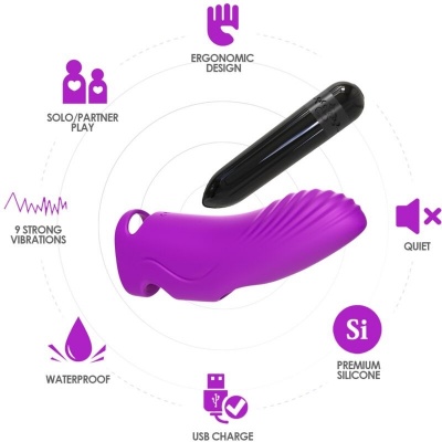 Armony Aurora Finger Vibrator Fuchsia - image 3