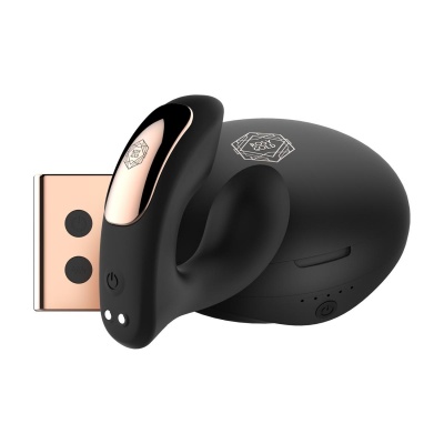 Foto van Rosy Gold – Wearable Vibrator met Luxe Oplaadcase – Zwart
