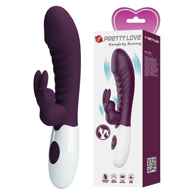 Pretty Love Naughty Bunny Rabbit Vibrator - Purple - image 2