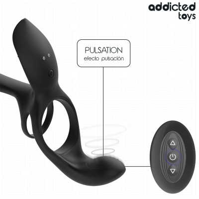 Addicted Toys Double Penis Ring with Clitoral Stimulator - image 6