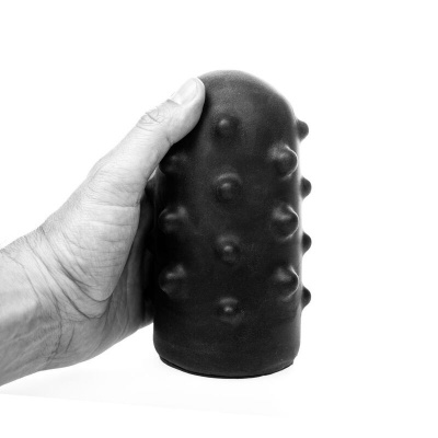 All Black Bumpy Masturbator, 17cm - image 4