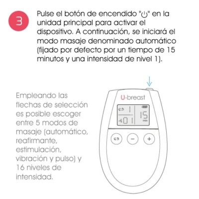 500 Cosmetics U-Breast Electrostimulation Device - image 4