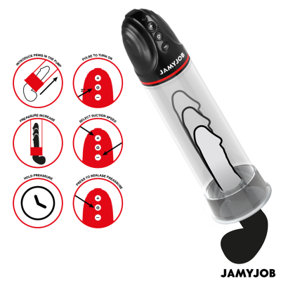 Jamyjob Xpand Automatic Pump, 3 Suction Levels, Grey Jamyjob Xpand Automatic Pump, 3 Suction Levels, Grey