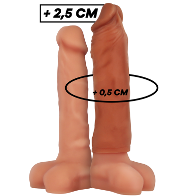VirilXL Liquid Silicone Penis Extension V5, Brown