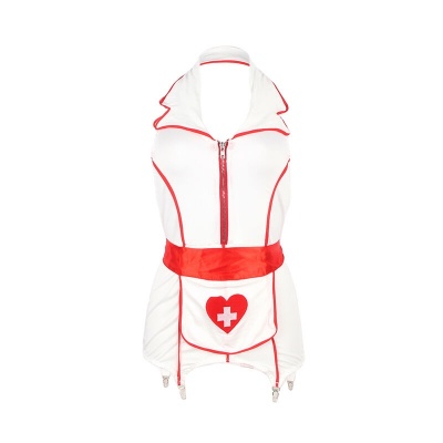 Subblime Sexy Nurse Costume Dress L/XL - image 6