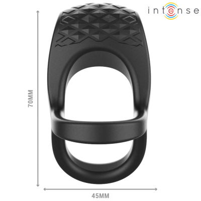 Intense Alex Double Vibrating Penis Ring, Black - image 4