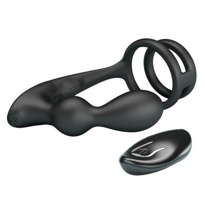 Mr Play Anal Plug & Penis Ring Vibrator - image 3