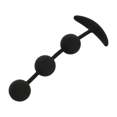 Black&silver - Harry Anal Rosary 3 Silicone Spheres 14 CM - image 2