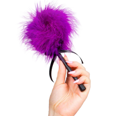 Secretplay Pink Purple Marabou Duster - image 1
