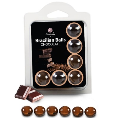 Secretplay 6 Chocolate Brazilian Balls